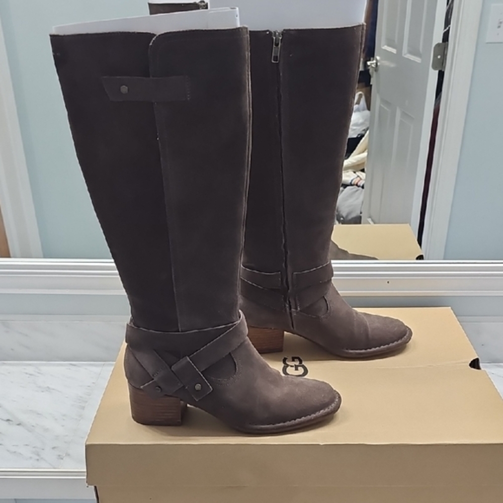 UGG Brown Suede Bandara Tall Boots